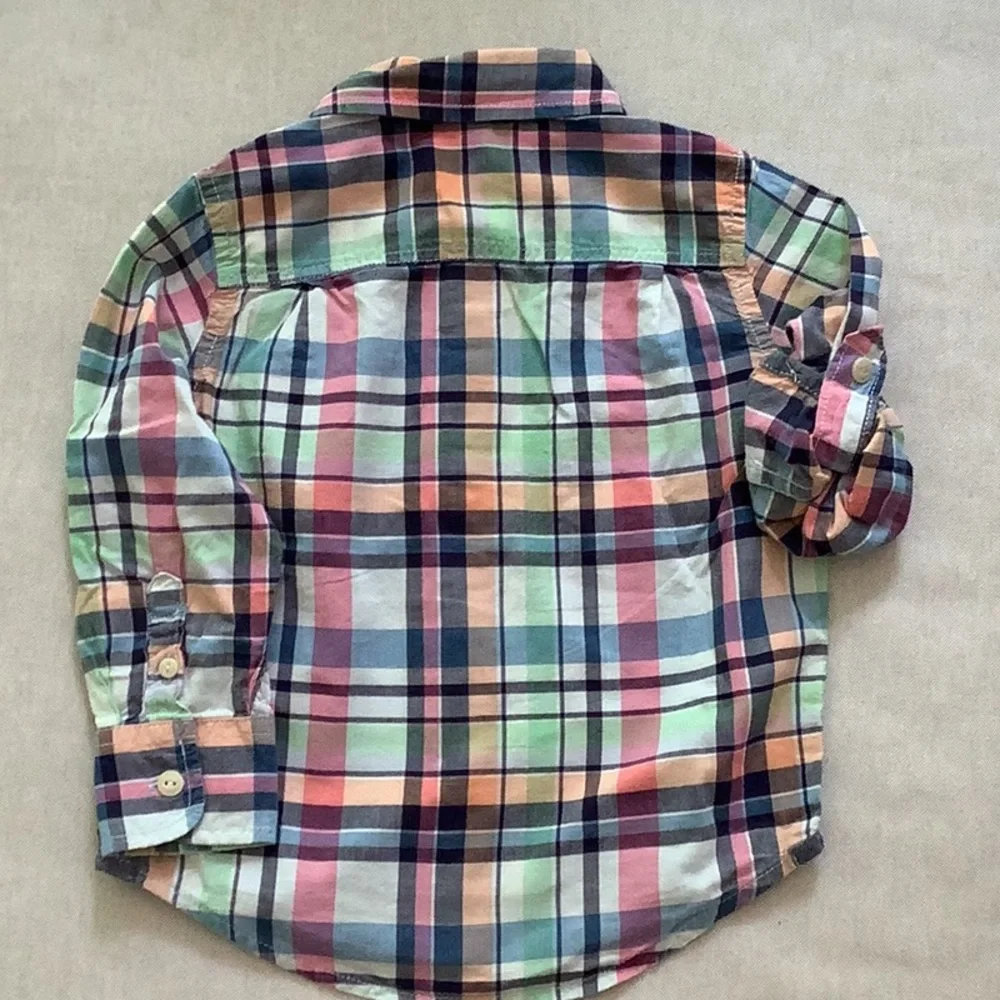 Gap - TOP - SHIRT - Size 2T - Plaid - 100% Cotton